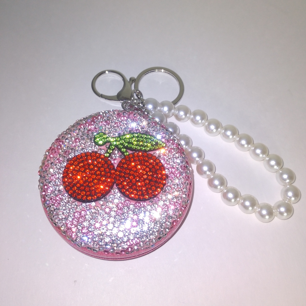 Cherry Rhinestone Key & Card Holder - Picture 3 of 4